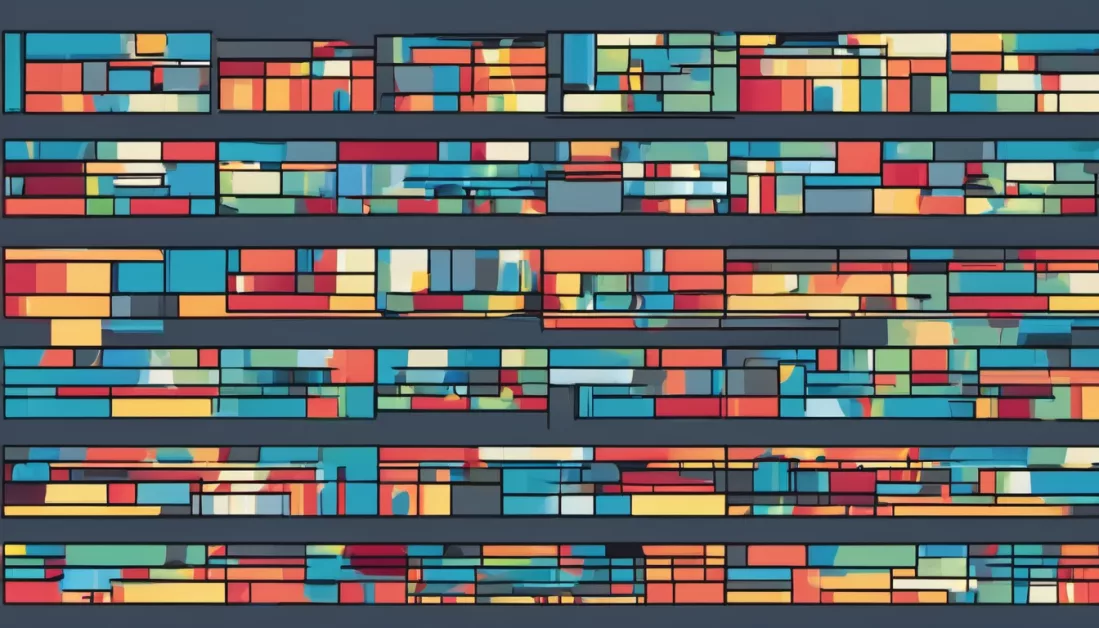 boites de couleurs organisés