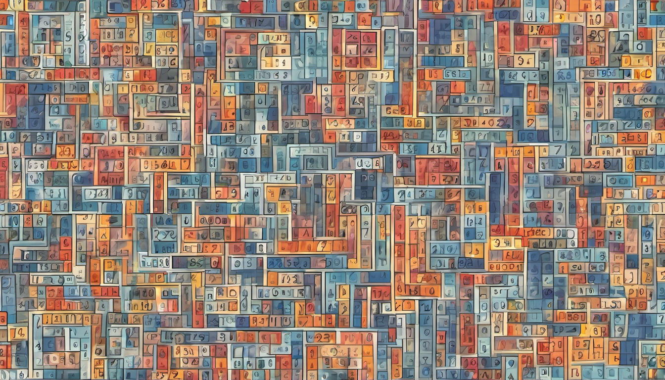 mozaïque de chiffrs