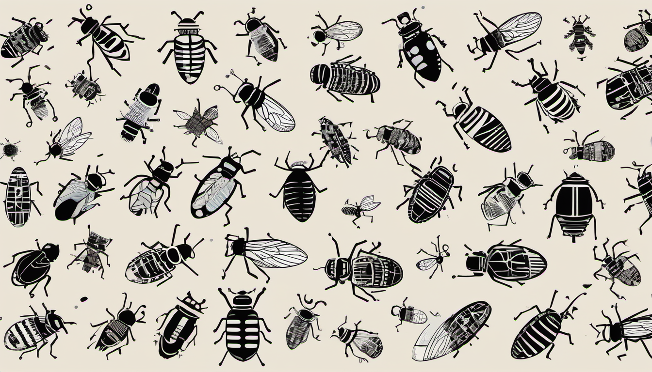 Mur d'insectes (bugs)